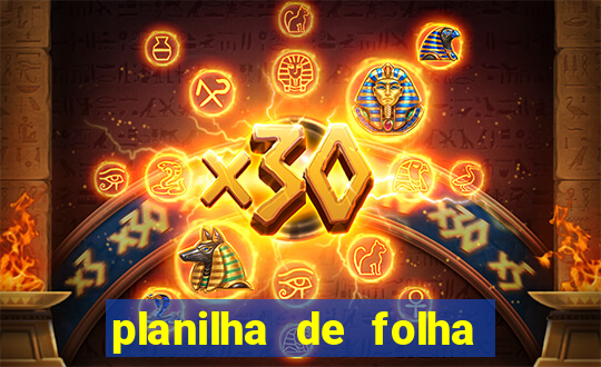 planilha de folha de pagamento
